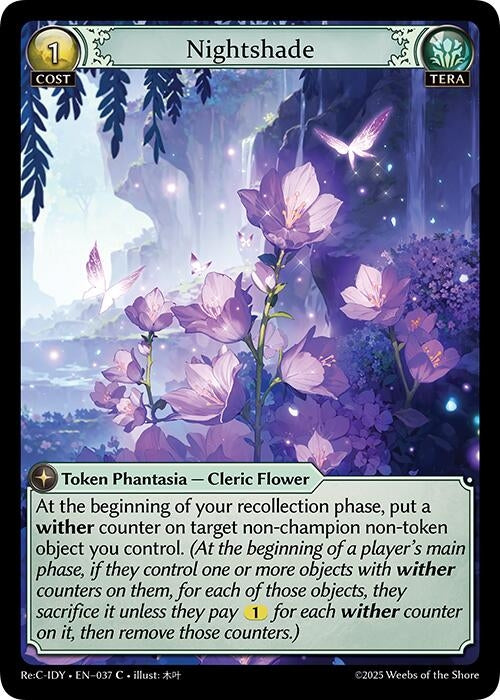 Image for Nightshade (037) (Diao Chan Re: Collection, Idyll Corsage) (IDLCRS) - Grand Archive TCG