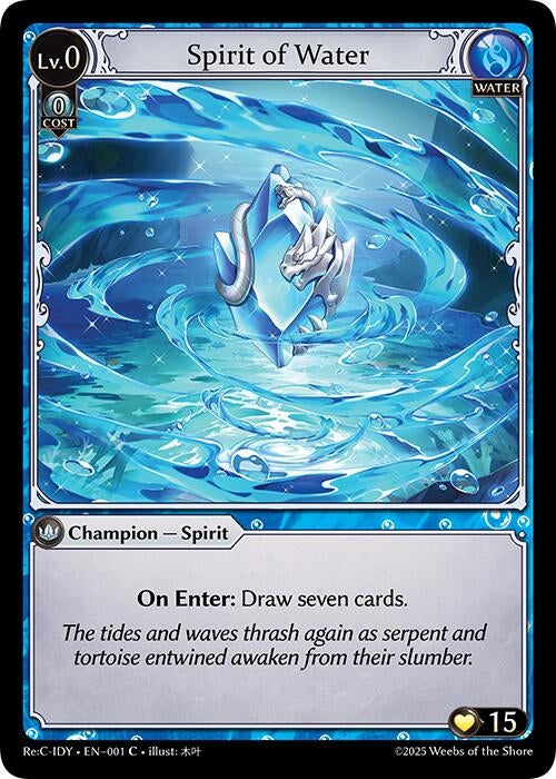 Image for Spirit of Water (001) (Diao Chan Re: Collection, Idyll Corsage) (IDLCRS) - Grand Archive TCG