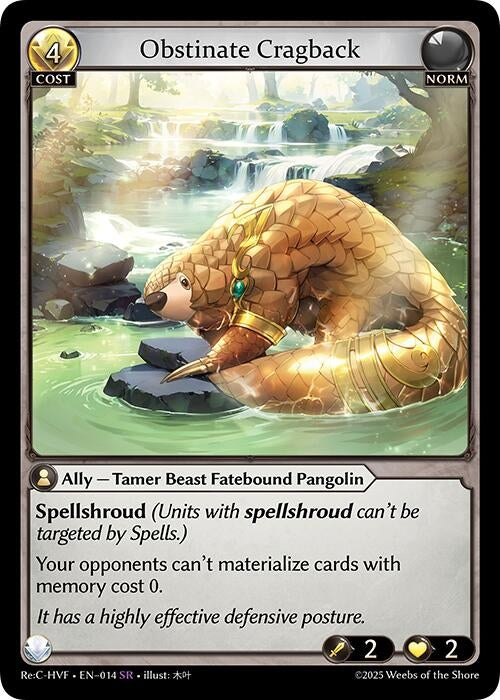 Image for Obstinate Cragback (014) (Guo Jia Re: Collection, Heaven’s Favored) (HVNFV) - Grand Archive TCG