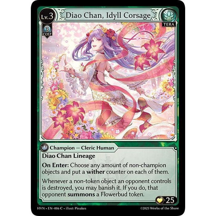 Grand Archive TCG - Diao Chan Re:Collection – Idyll Corsage