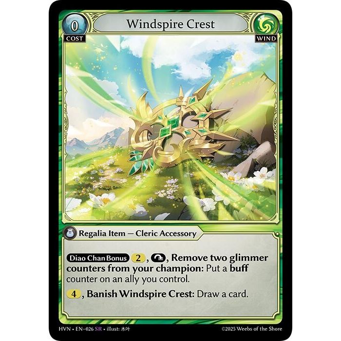 Image for Windspire Crest (026) (Abyssal Heaven) - Grand Archive TCG