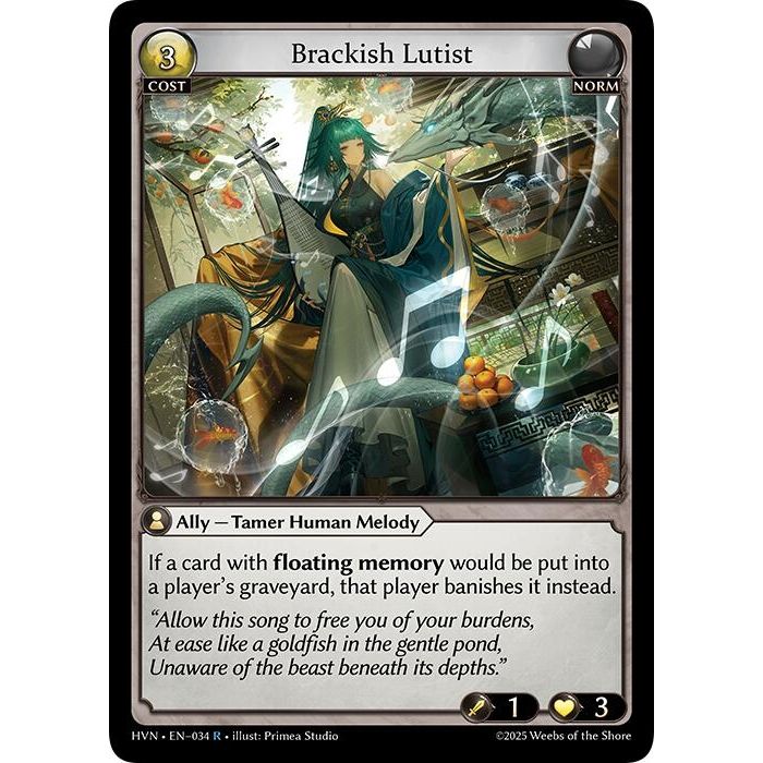 Image for Brackish Lutist (034) (Abyssal Heaven) - Grand Archive TCG