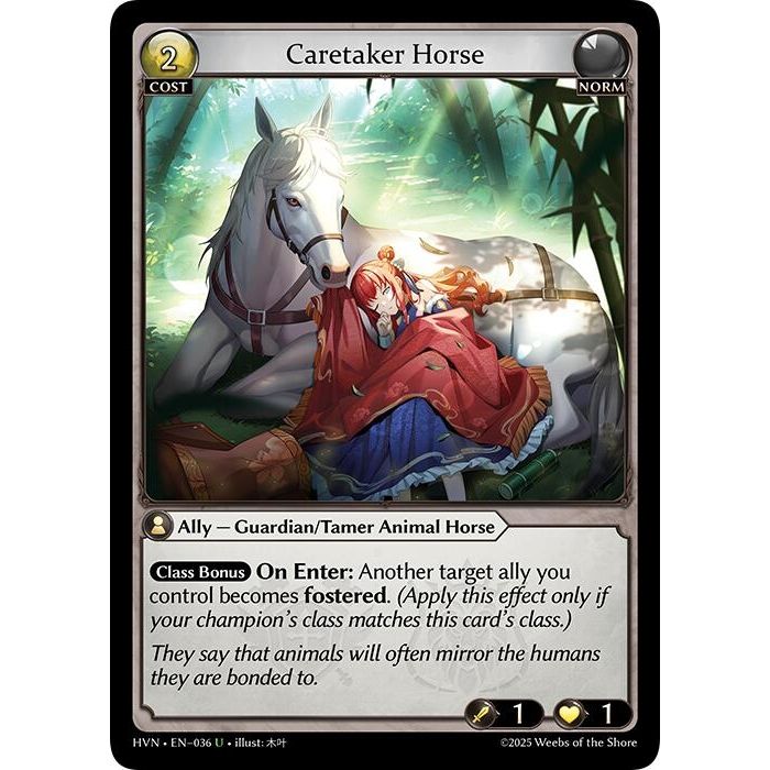 Image for Caretaker Horse (036) (Abyssal Heaven) - Grand Archive TCG