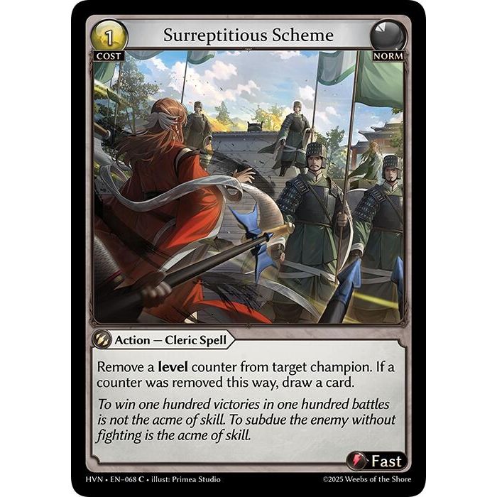 Image for Surreptitious Scheme (068) (Abyssal Heaven) - Grand Archive TCG