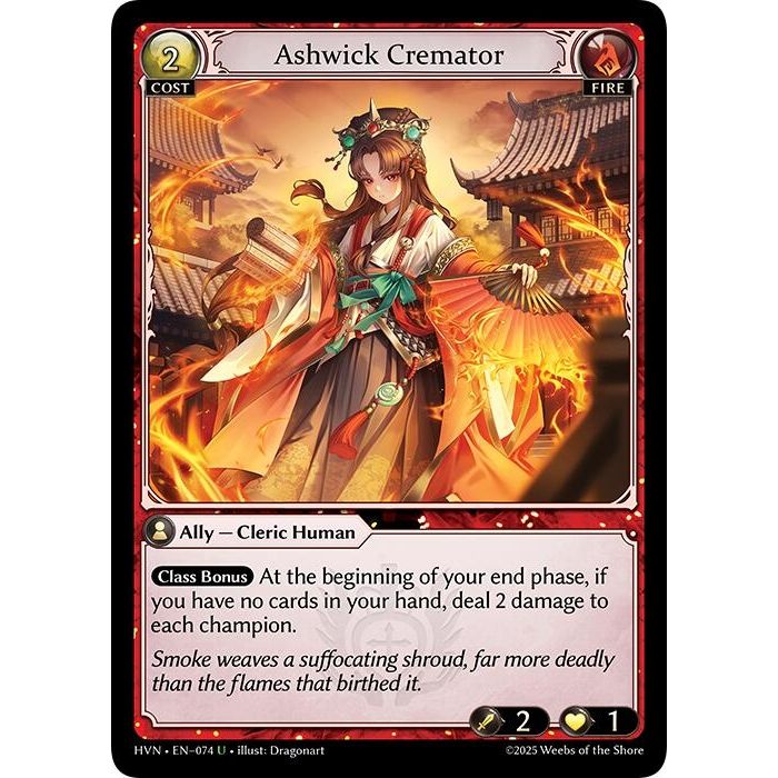 Image for Ashwick Cremator (074) (Abyssal Heaven) - Grand Archive TCG