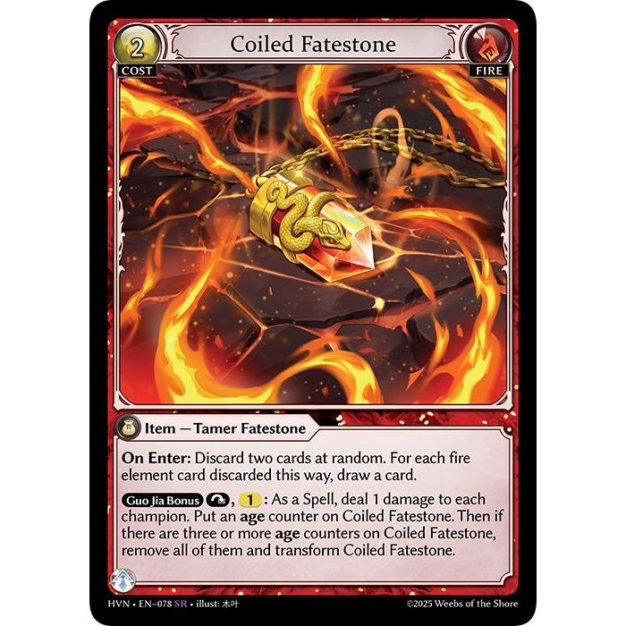 Image for Coiled Fatestone // Serpentine Judicator (078) (Abyssal Heaven) - Grand Archive TCG
