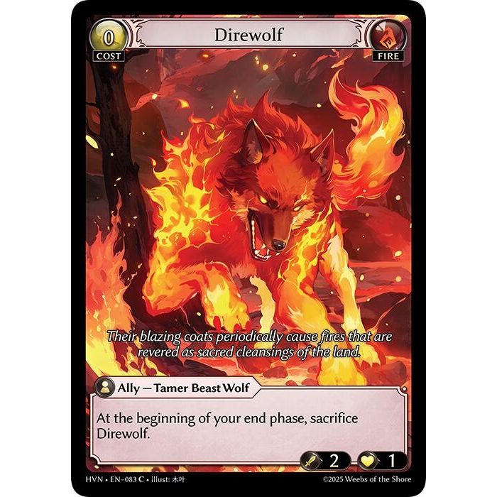 Image for Direwolf (083) (Abyssal Heaven) - Grand Archive TCG