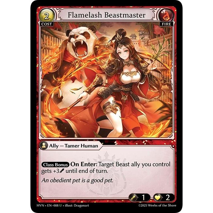 Image for Flamelash Beastmaster (088) (Abyssal Heaven) - Grand Archive TCG