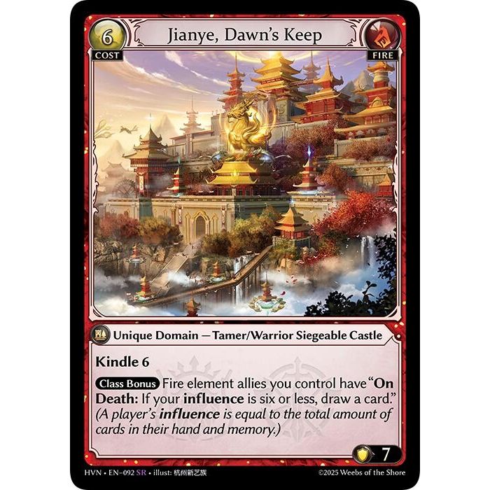 Image for Jianye, Dawn's Keep (092) (Abyssal Heaven) - Grand Archive TCG