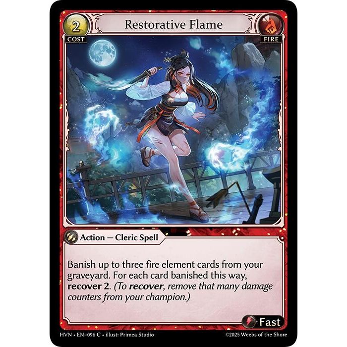Image for Restorative Flame (096) (Abyssal Heaven) - Grand Archive TCG