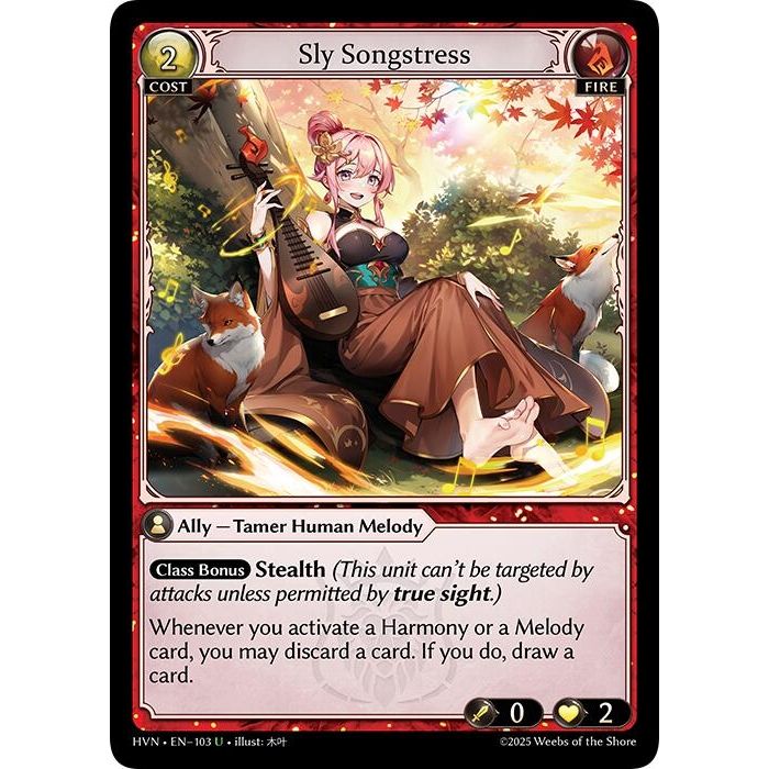 Image for Sly Songstress (103) (Abyssal Heaven) - Grand Archive TCG