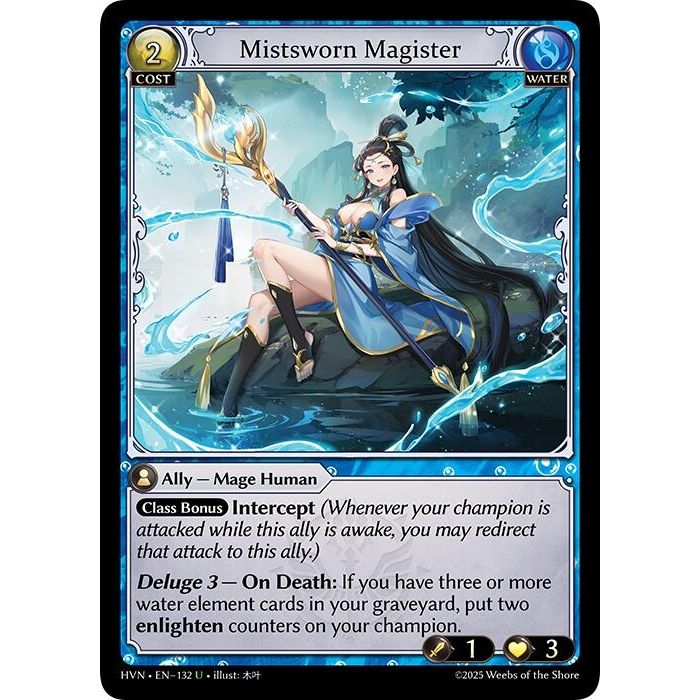 Image for Mistsworn Magister (132) (Abyssal Heaven) - Grand Archive TCG