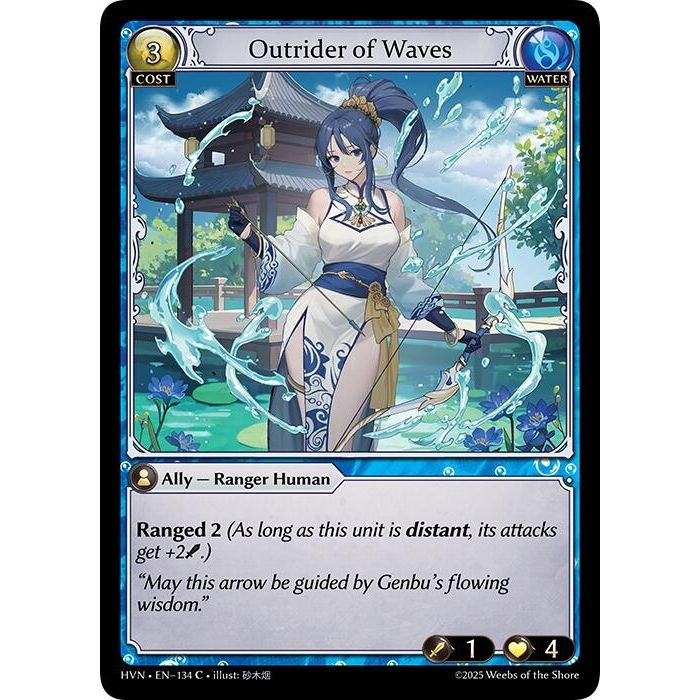 Image for Outrider of Waves (134) (Abyssal Heaven) - Grand Archive TCG
