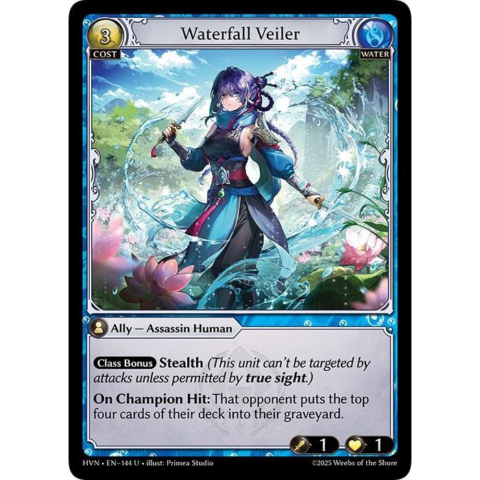 Image for Waterfall Veiler (144) (Abyssal Heaven) - Grand Archive TCG