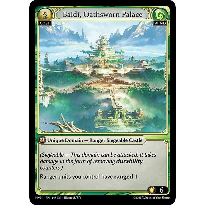 Image for Baidi, Oathsworn Palace (148) (Abyssal Heaven) - Grand Archive TCG