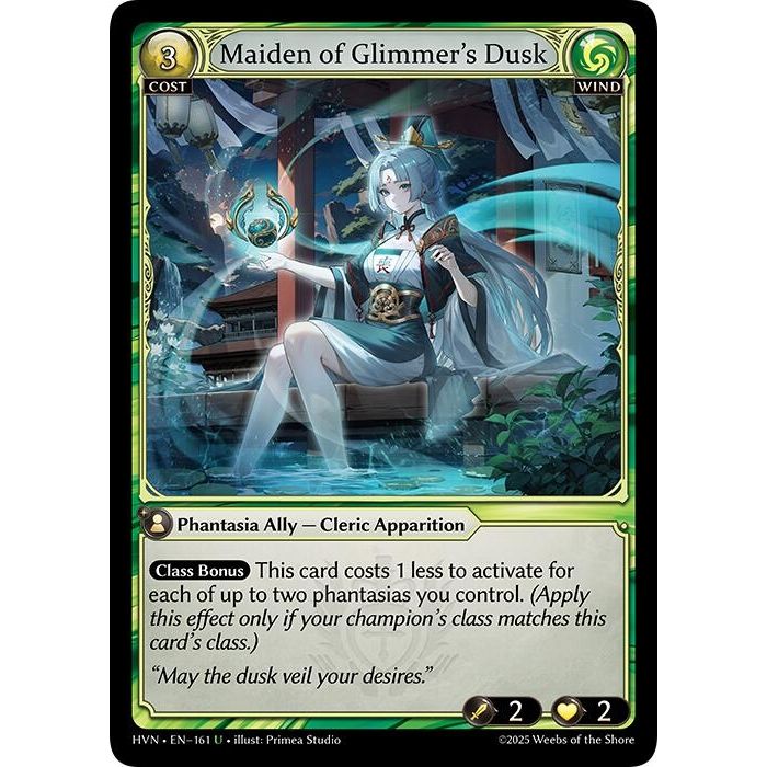 Image for Maiden of Glimmer's Dusk (161) (Abyssal Heaven) - Grand Archive TCG