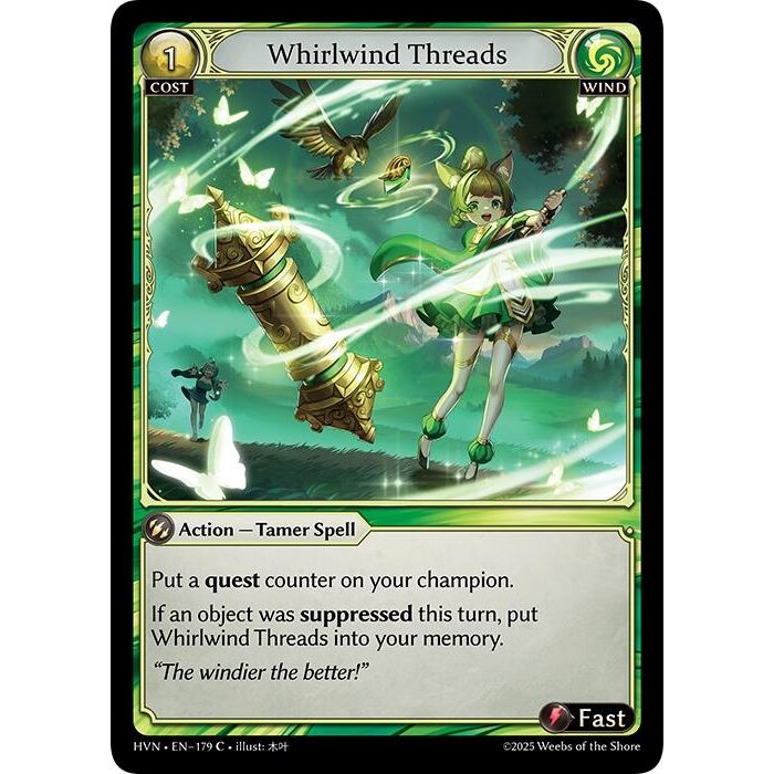 Image for Whirlwind Threads (179) (Abyssal Heaven) - Grand Archive TCG