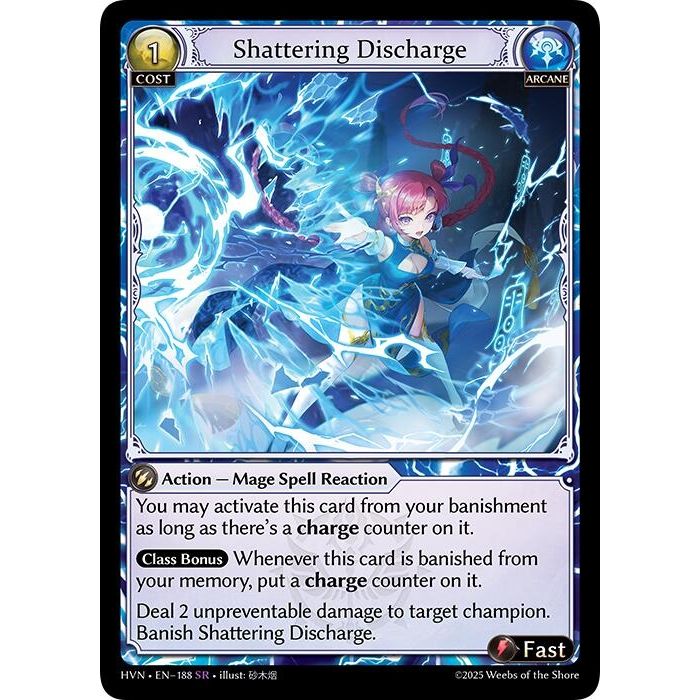 Image for Shattering Discharge (188) (Abyssal Heaven) - Grand Archive TCG