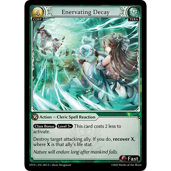Image for Enervating Decay (205) (Abyssal Heaven) - Grand Archive TCG