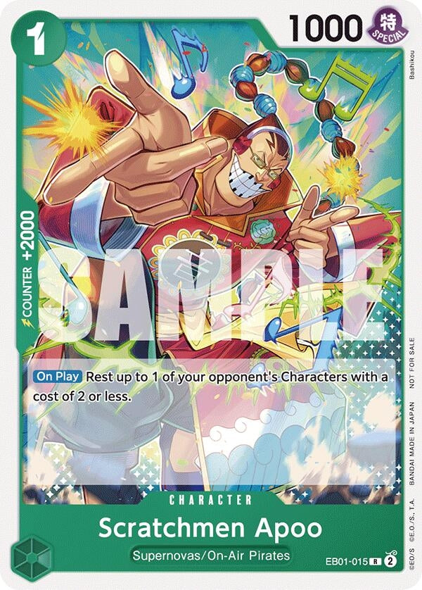 Image for Scratchmen Apoo (Tournament Pack 2025 Vol. 2) (EB01-015) (One Piece Promotion Cards) (OP-PR) - One Piece Card Game