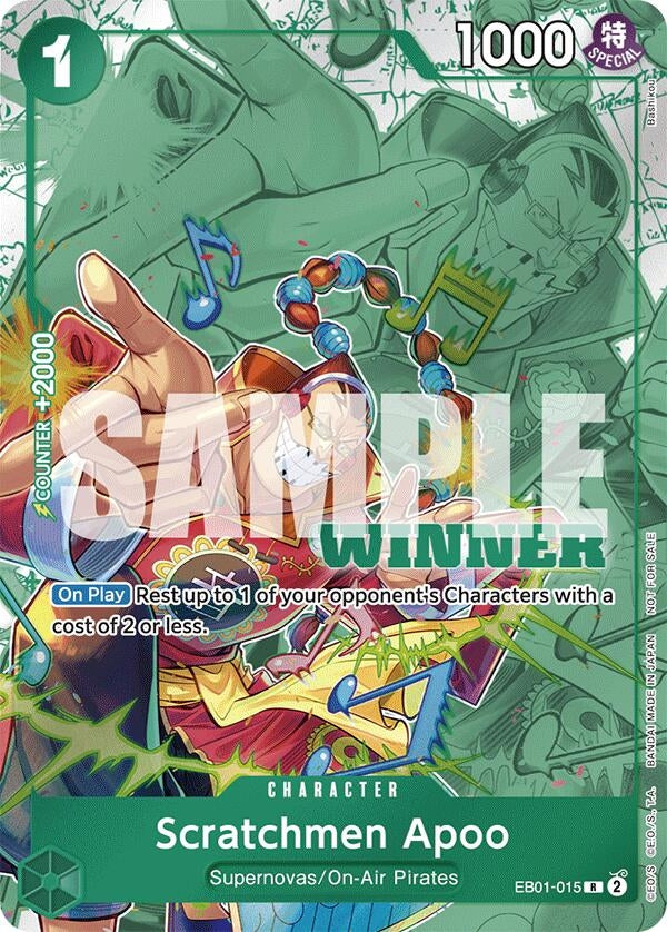 Image for Scratchmen Apoo (Winner Pack 2025 Vol. 2) (EB01-015) (One Piece Promotion Cards) (OP-PR) - One Piece Card Game