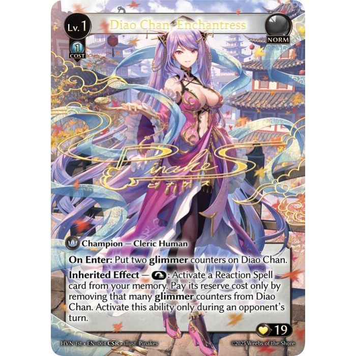 Image for Diao Chan, Enchantress (CSR) (004) (Abyssal Heaven) - Grand Archive TCG