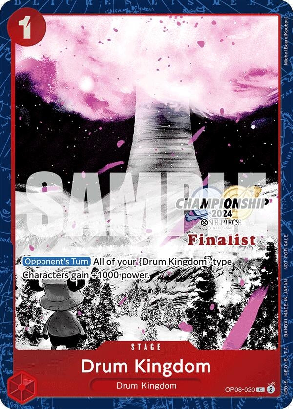 Image for Drum Kingdom (Championship 2024 Finalist Card Set Vol. 2) (OP08-020) (One Piece Promotion Cards) (OP-PR) - One Piece Card Game