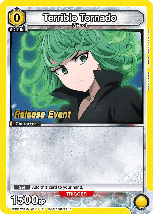 Image for Terrible Tornado (011) (UEPR/OPM-1-011) (UE06BT: One Punch Man Release Event Cards) (UE06BT_RE) - Union Arena