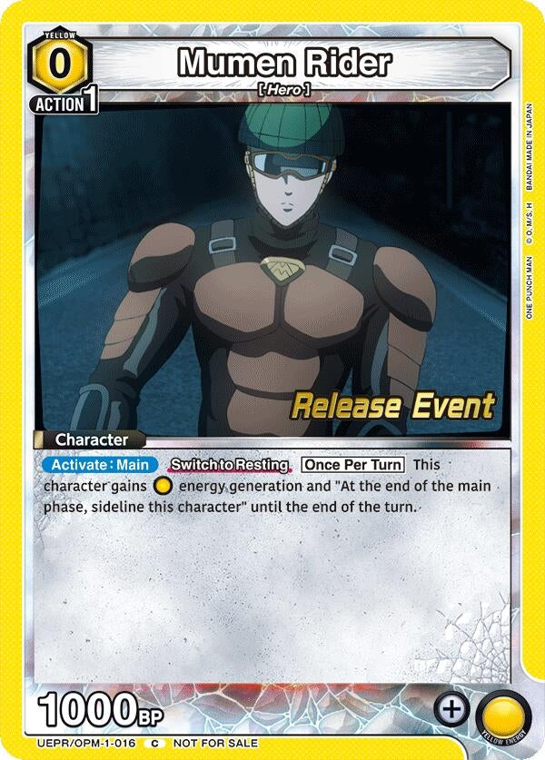 Image for Mumen Rider (016) (UEPR/OPM-1-016) (UE06BT: One Punch Man Release Event Cards) (UE06BT_RE) - Union Arena