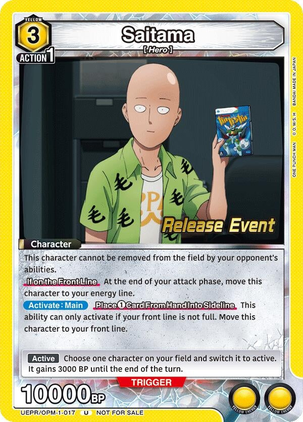 Image for Saitama (017) (UEPR/OPM-1-017) (UE06BT: One Punch Man Release Event Cards) (UE06BT_RE) - Union Arena