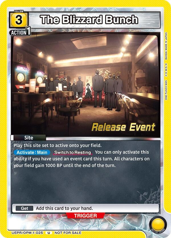 Image for The Blizzard Bunch (UEPR/OPM-1-025) (UE06BT: One Punch Man Release Event Cards) (UE06BT_RE) - Union Arena