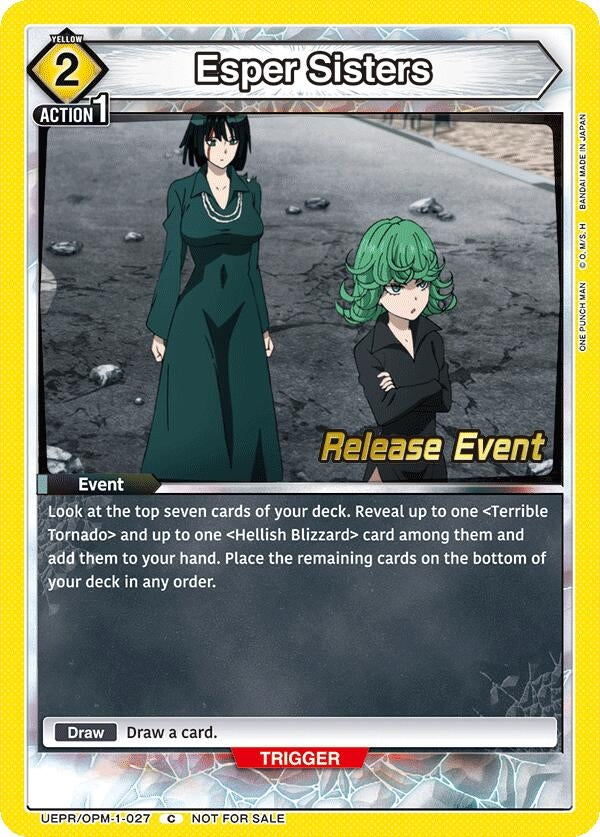 Image for Esper Sisters (UEPR/OPM-1-027) (UE06BT: One Punch Man Release Event Cards) (UE06BT_RE) - Union Arena