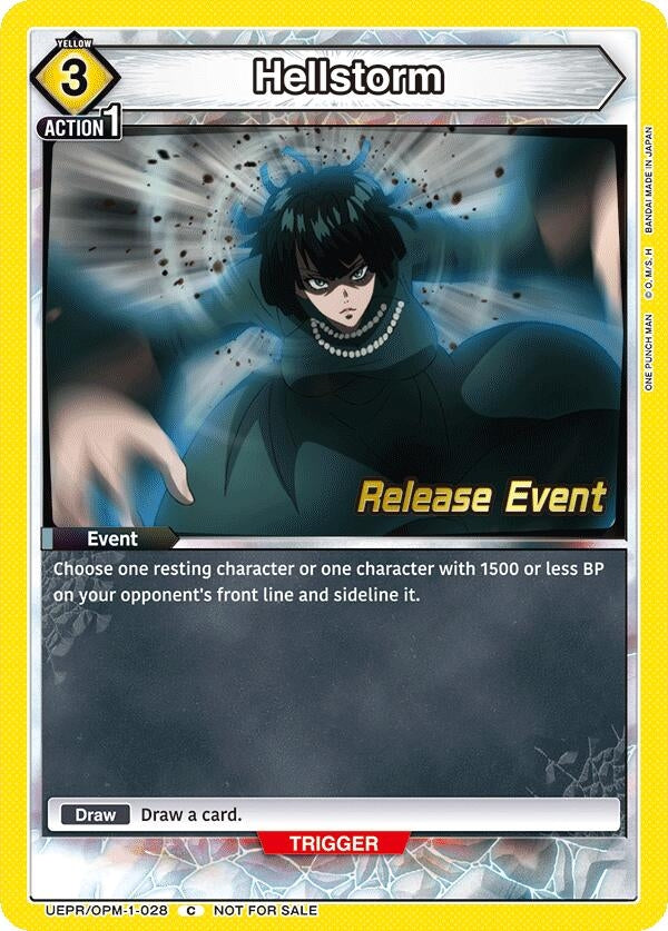 Image for Hellstorm (UEPR/OPM-1-028) (UE06BT: One Punch Man Release Event Cards) (UE06BT_RE) - Union Arena