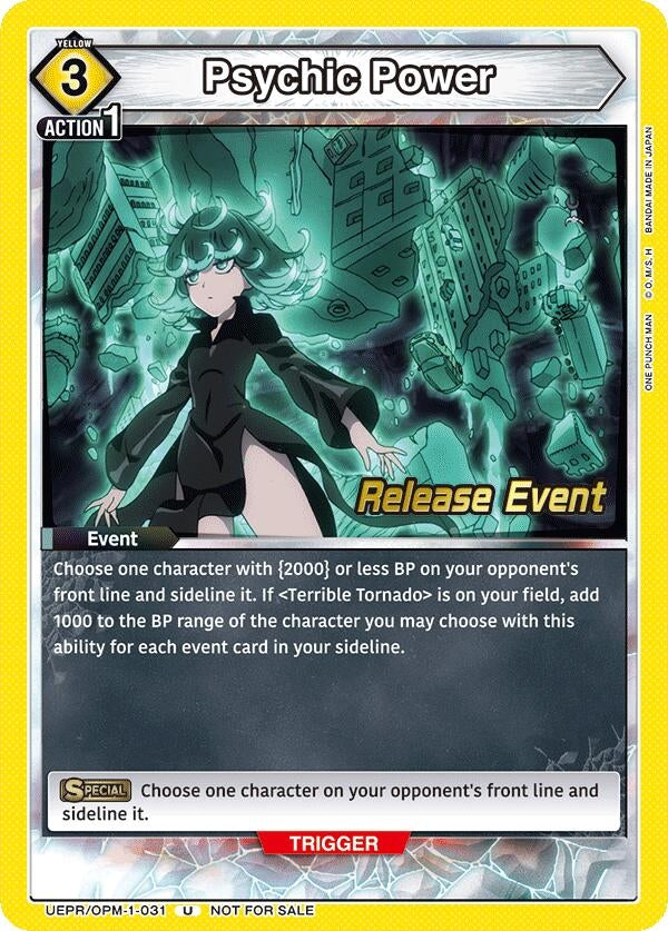 Image for Psychic Power (UEPR/OPM-1-031) (UE06BT: One Punch Man Release Event Cards) (UE06BT_RE) - Union Arena