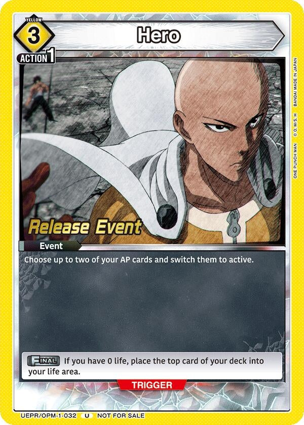 Image for Hero (UEPR/OPM-1-032) (UE06BT: One Punch Man Release Event Cards) (UE06BT_RE) - Union Arena