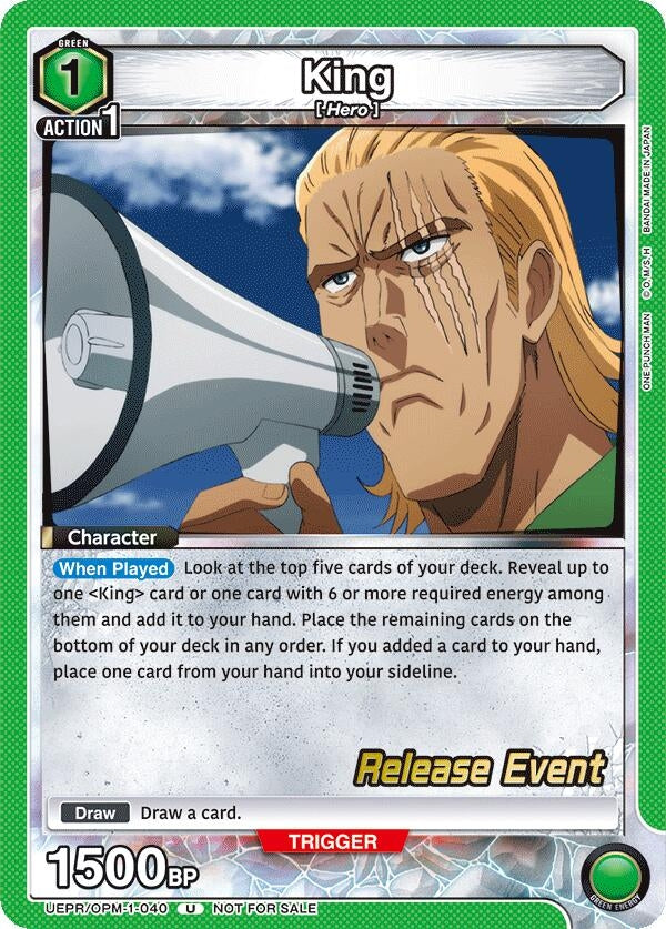 Image for King (040) (UEPR/OPM-1-040) (UE06BT: One Punch Man Release Event Cards) (UE06BT_RE) - Union Arena