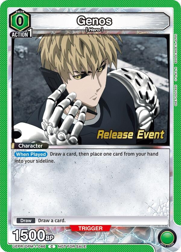 Image for Genos (046) (UEPR/OPM-1-046) (UE06BT: One Punch Man Release Event Cards) (UE06BT_RE) - Union Arena