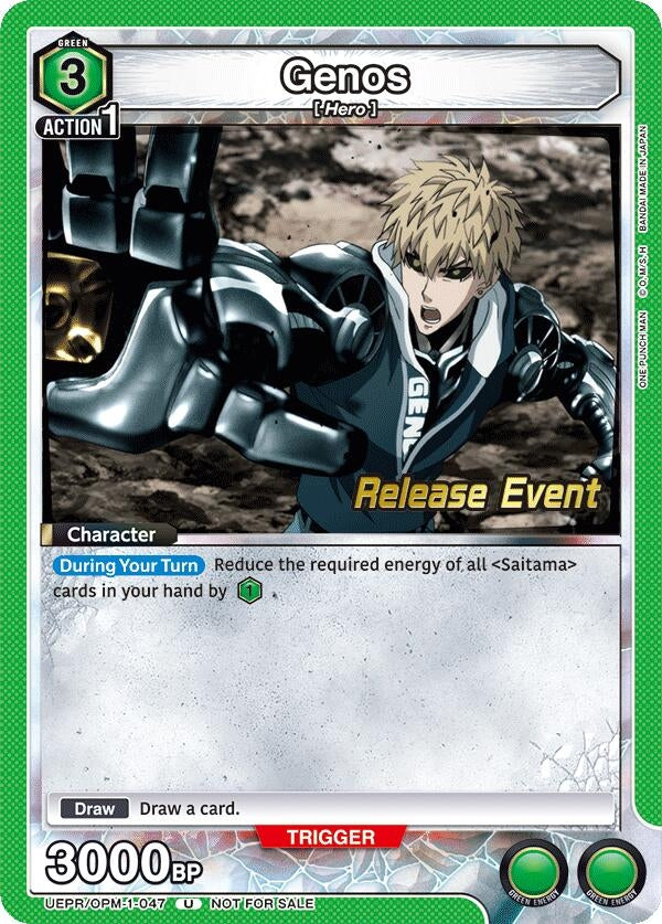 Image for Genos (047) (UEPR/OPM-1-047) (UE06BT: One Punch Man Release Event Cards) (UE06BT_RE) - Union Arena