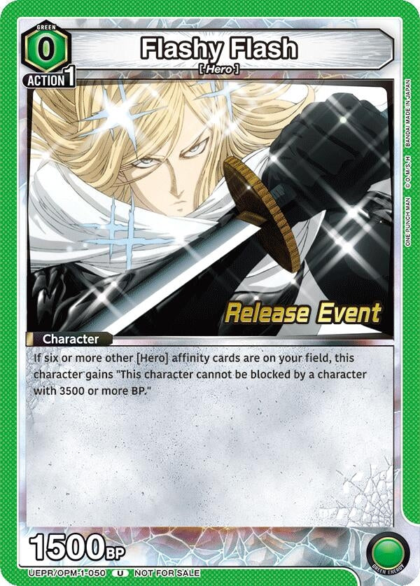 Image for Flashy Flash (UEPR/OPM-1-050) (UE06BT: One Punch Man Release Event Cards) (UE06BT_RE) - Union Arena