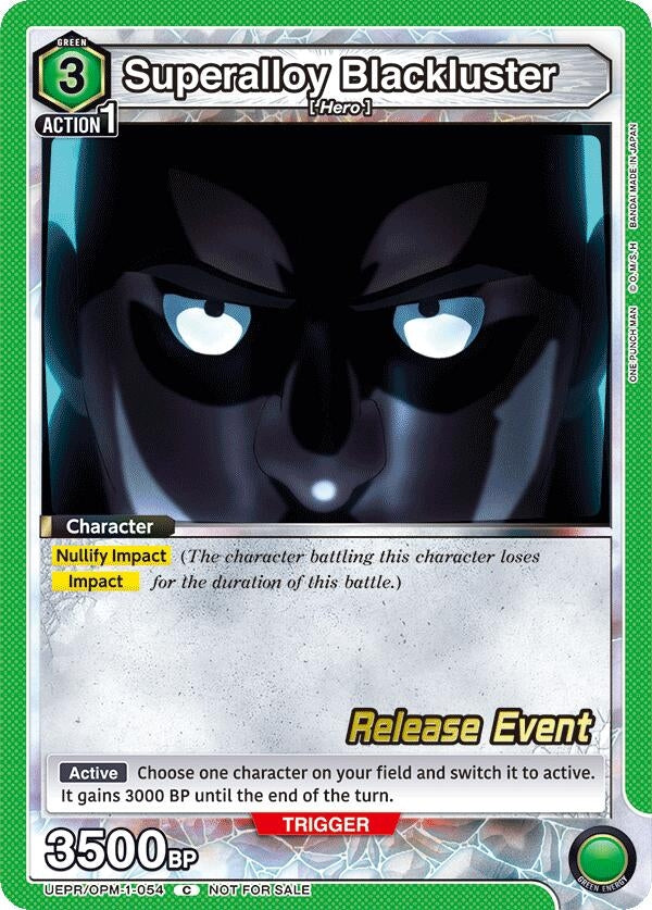 Image for Superalloy Blackluster (UEPR/OPM-1-054) (UE06BT: One Punch Man Release Event Cards) (UE06BT_RE) - Union Arena