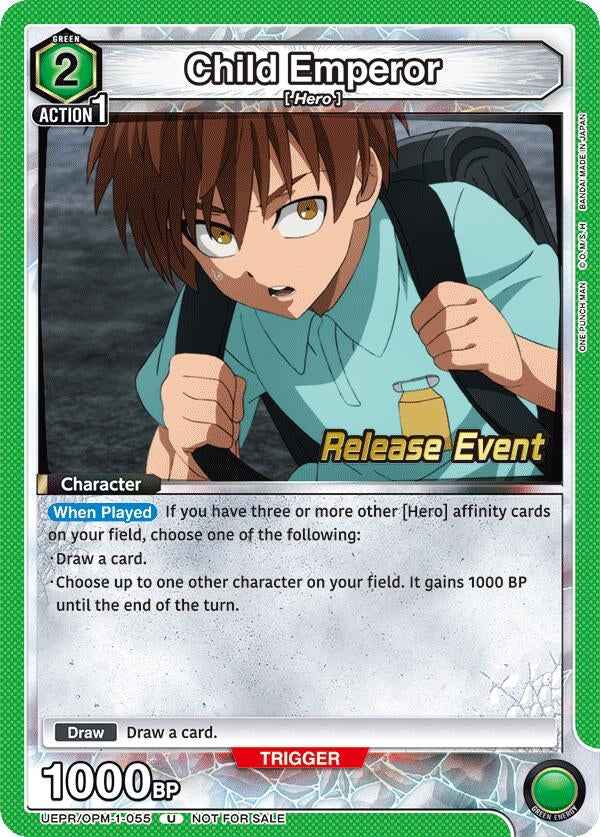 Image for Child Emperor (UEPR/OPM-1-055) (UE06BT: One Punch Man Release Event Cards) (UE06BT_RE) - Union Arena
