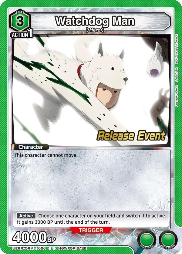 Image for Watchdog Man (UEPR/OPM-1-056) (UE06BT: One Punch Man Release Event Cards) (UE06BT_RE) - Union Arena