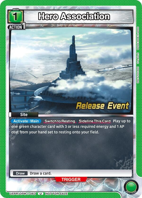 Image for Hero Association (UEPR/OPM-1-063) (UE06BT: One Punch Man Release Event Cards) (UE06BT_RE) - Union Arena