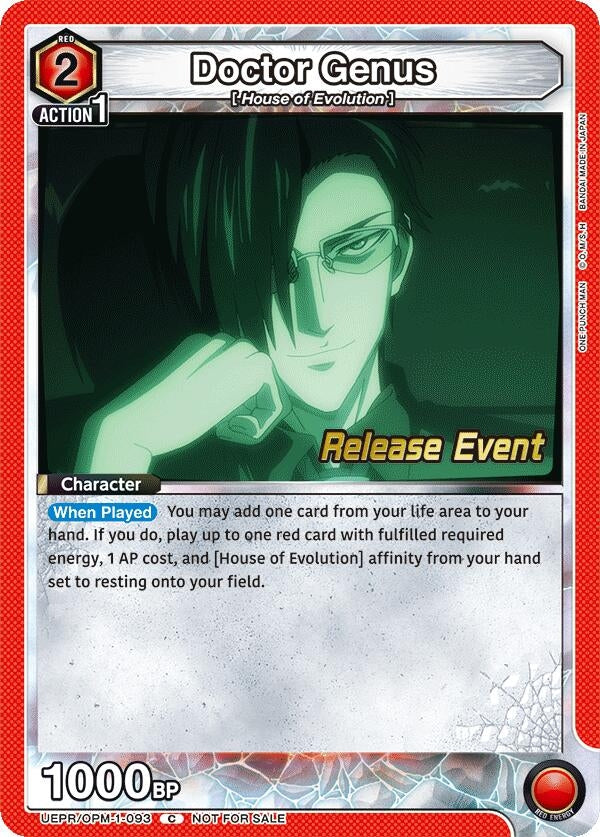 Image for Doctor Genus (UEPR/OPM-1-093) (UE06BT: One Punch Man Release Event Cards) (UE06BT_RE) - Union Arena