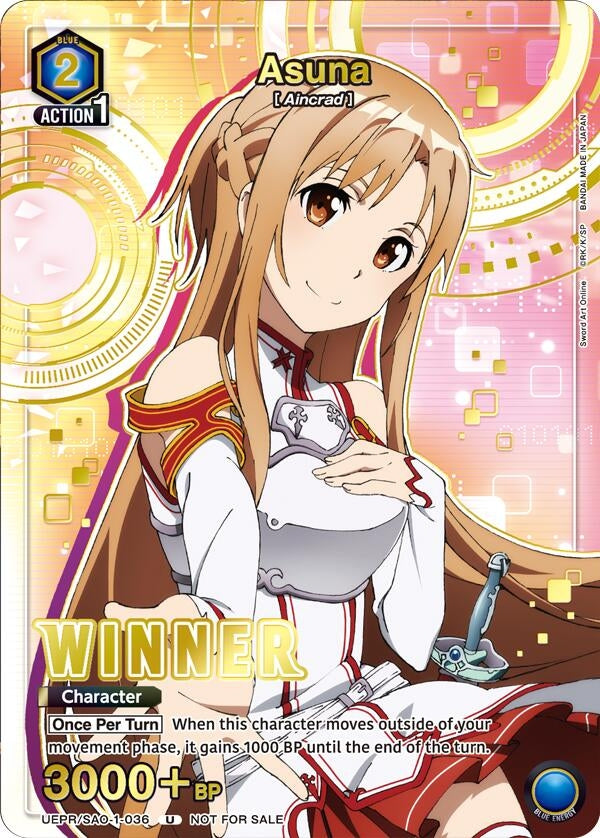 Image for Asuna (Winner) (UEPR/SAO-1-036) (Union Arena Promotion Cards) (UEPR) - Union Arena