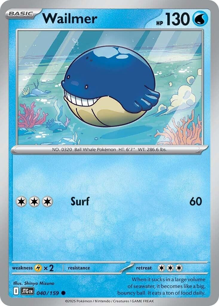 Image for Wailmer (040/159) (SV09: Journey Together) - Pokemon