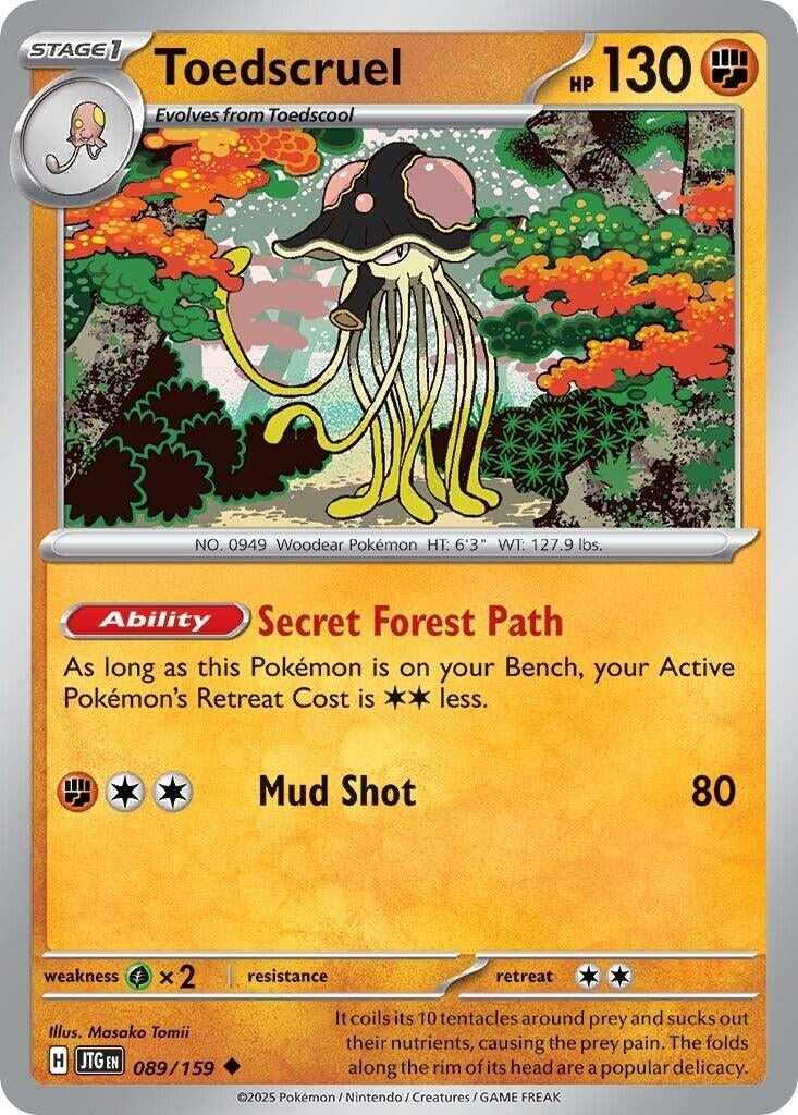 Image for Toedscruel (089/159) (SV09: Journey Together) - Pokemon