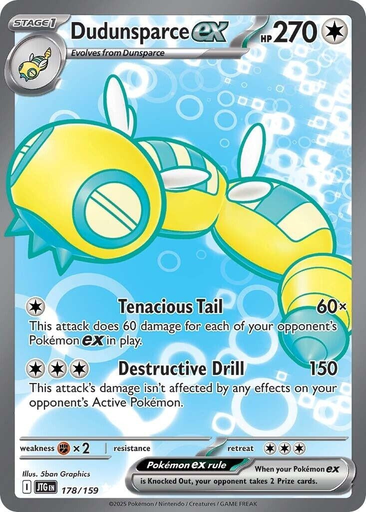 Dudunsparce ex (178/159) (SV09: Journey Together) - PokeBox USA