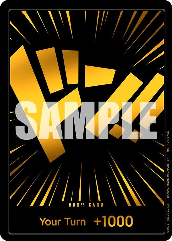 Image for DON!! Card (Black and Gold) (One Piece Promotion Cards) (OP-PR) - One Piece Card Game