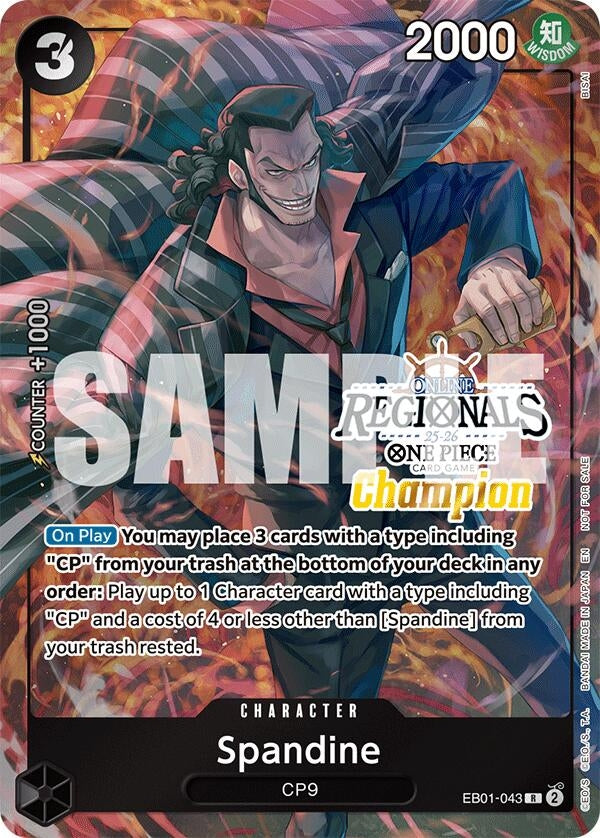 Image for Spandine (Online Regional Champion Card Set 2025 Vol.1) (EB01-043) (One Piece Promotion Cards) (OP-PR) - One Piece Card Game